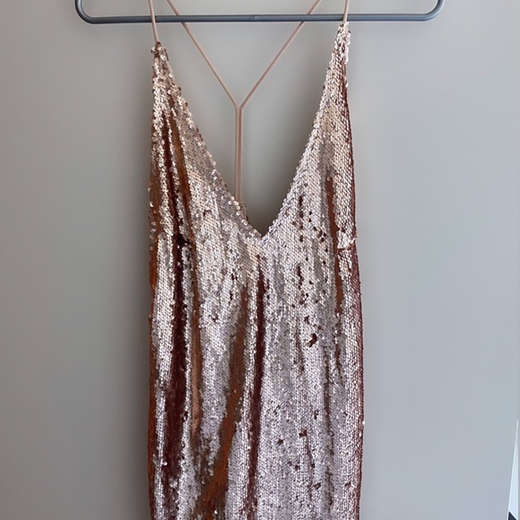Pink Sequin Party Dress - Picture 2 of 3